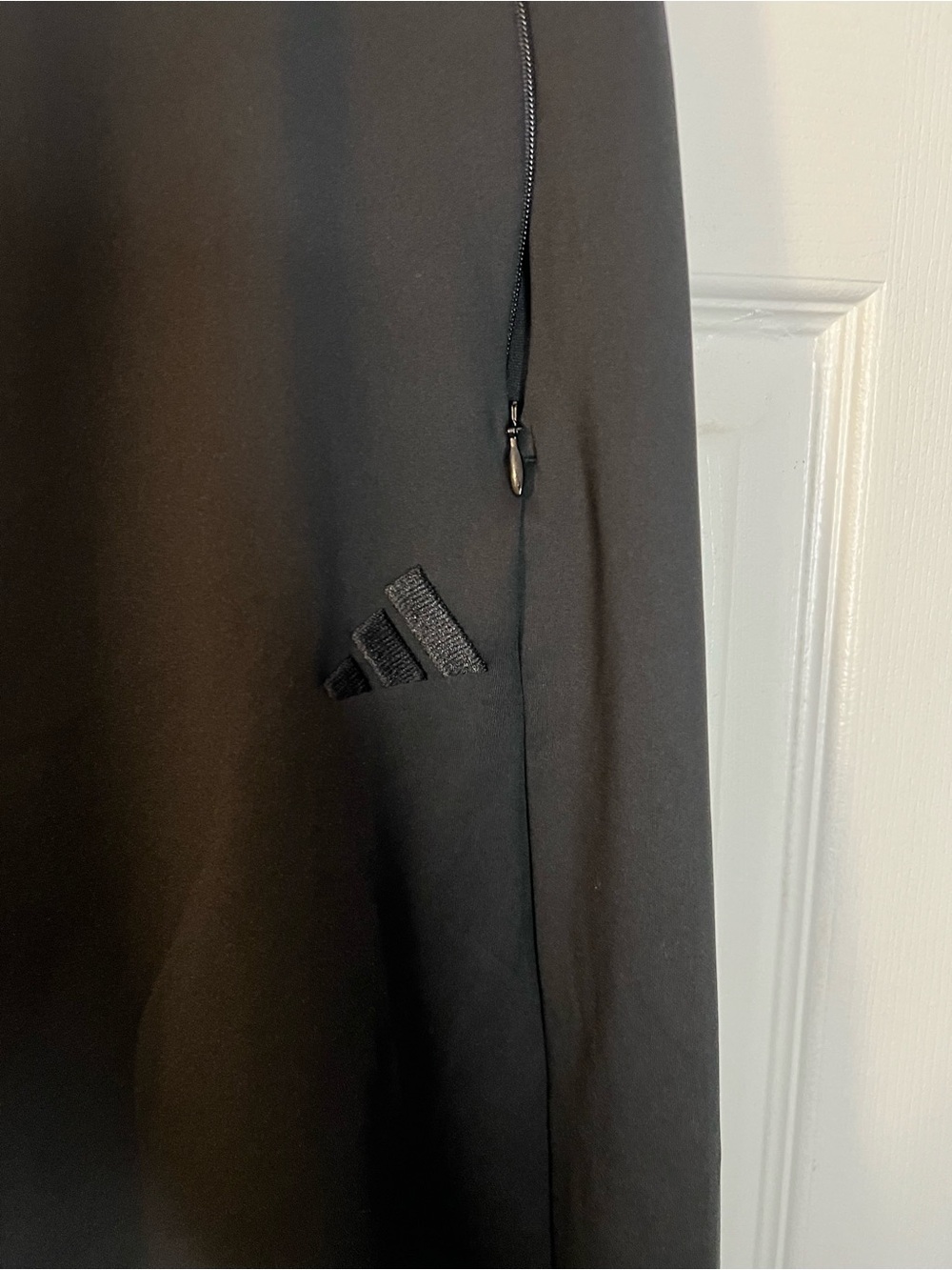 #745 Adidas Black Wide Leg Athletic Track Pants Size 2XL - Picture 2 of 4